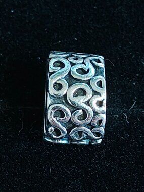 Authentic Pandora S Clip Charm 790338 Retired Sterling Silver